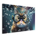 Canvas AI Cat - Diving Animal in Goggles Among Bubbles - Horizontal 150211 additionalThumb 2