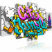 Canvas Art Print Graffiti: city jungle 50011 additionalThumb 2