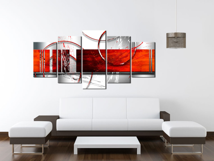 Canvas Art Print Emphasis: red theme 55811 additionalImage 3