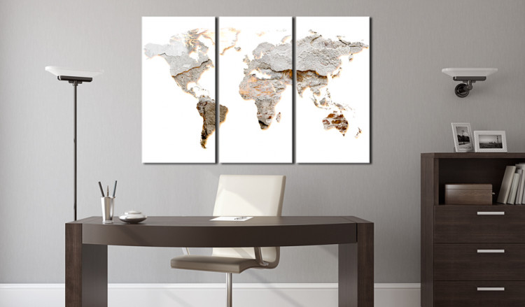 Cork Pinboard Concrete Continents [Cork Map] 93811 additionalImage 2