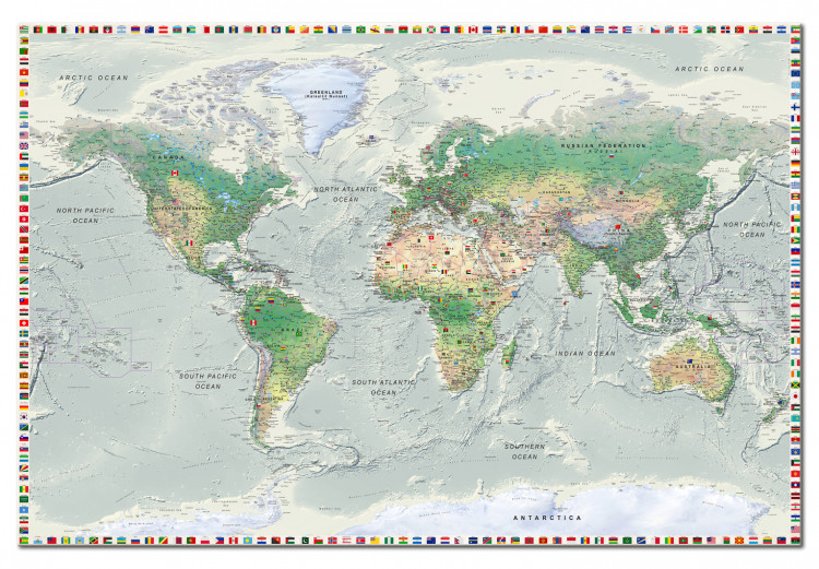 Cork Pinboard World Map: Graphite Currents [Cork Map] 98011 additionalImage 2