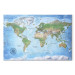 Canvas Print World Map: Blue Planet (PL) (1-piece) - Lands and Oceans 106521 additionalThumb 7