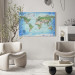 Canvas Print World Map: Blue Planet (PL) (1-piece) - Lands and Oceans 106521 additionalThumb 5