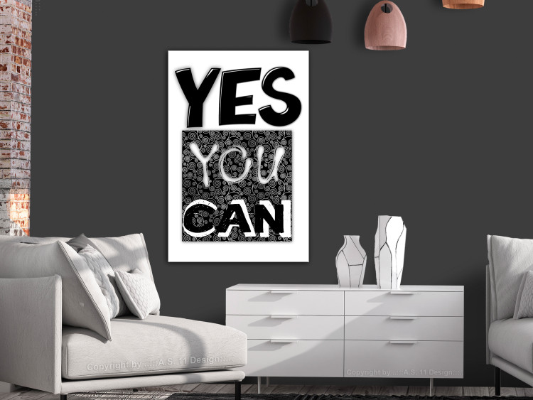Canvas Challenge (1-part) - Large Motivational Text on Black and White Background 116321 additionalImage 3