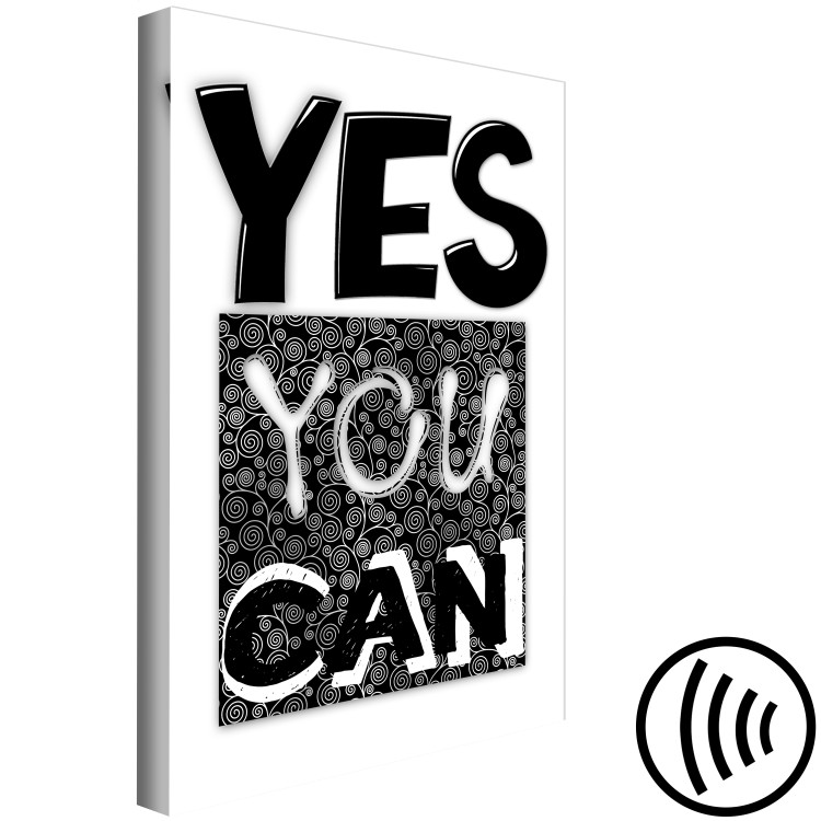Canvas Challenge (1-part) - Large Motivational Text on Black and White Background 116321 additionalImage 6