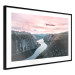 Poster Lake Ringedalsvatnet - majestic landscape of mountains and pink sky 117621 additionalThumb 11