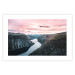 Poster Lake Ringedalsvatnet - majestic landscape of mountains and pink sky 117621 additionalThumb 19