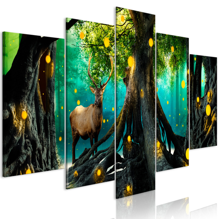 Canvas Print Enchanted Forest (5 Parts) Wide 118421 additionalImage 2