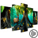 Canvas Print Enchanted Forest (5 Parts) Wide 118421 additionalThumb 6