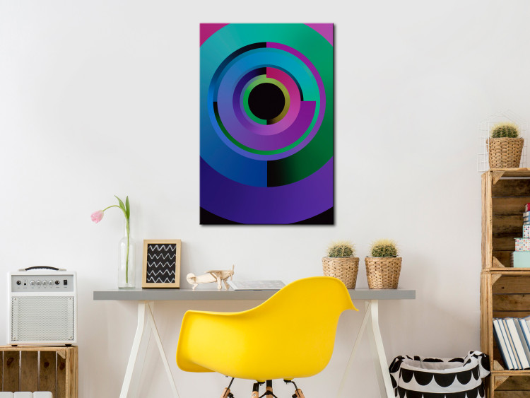 Canvas Art Print Colourful Gears (1 Part) Vertical 119221 additionalImage 3