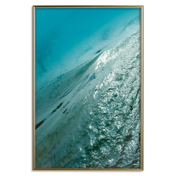 Wall Poster Emerald Ocean - landscape of green water with details of a gentle wave 122621 additionalImage 20