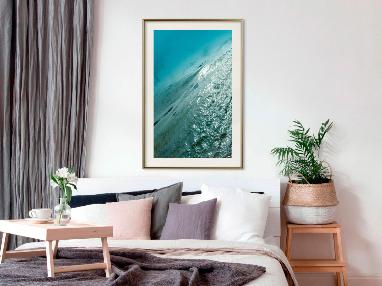 Wall Poster Emerald Ocean - landscape of green water with details of a gentle wave 122621 additionalImage 21