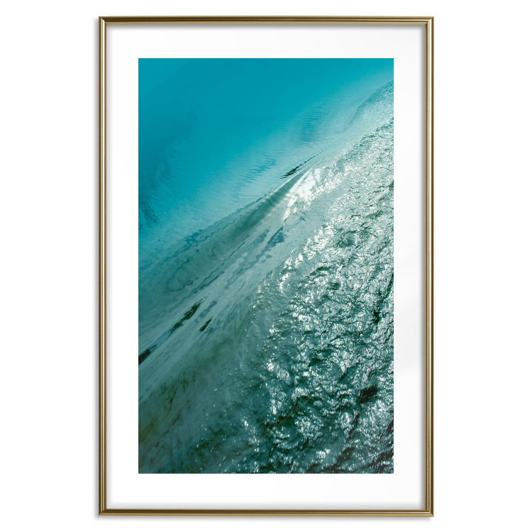Wall Poster Emerald Ocean - landscape of green water with details of a gentle wave 122621 additionalImage 14
