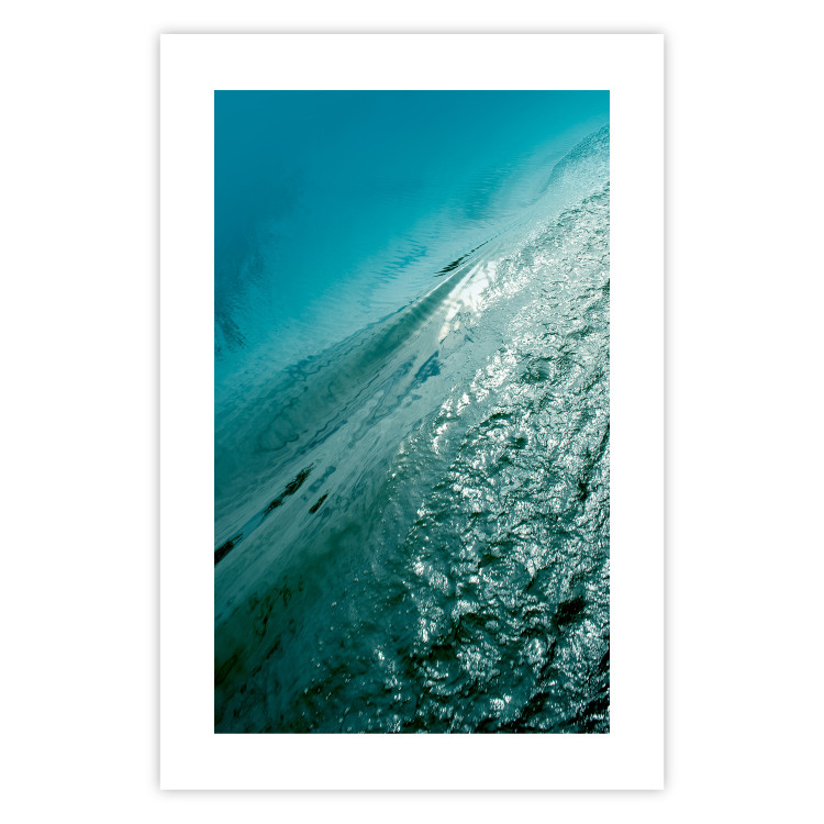 Wall Poster Emerald Ocean - landscape of green water with details of a gentle wave 122621 additionalImage 25