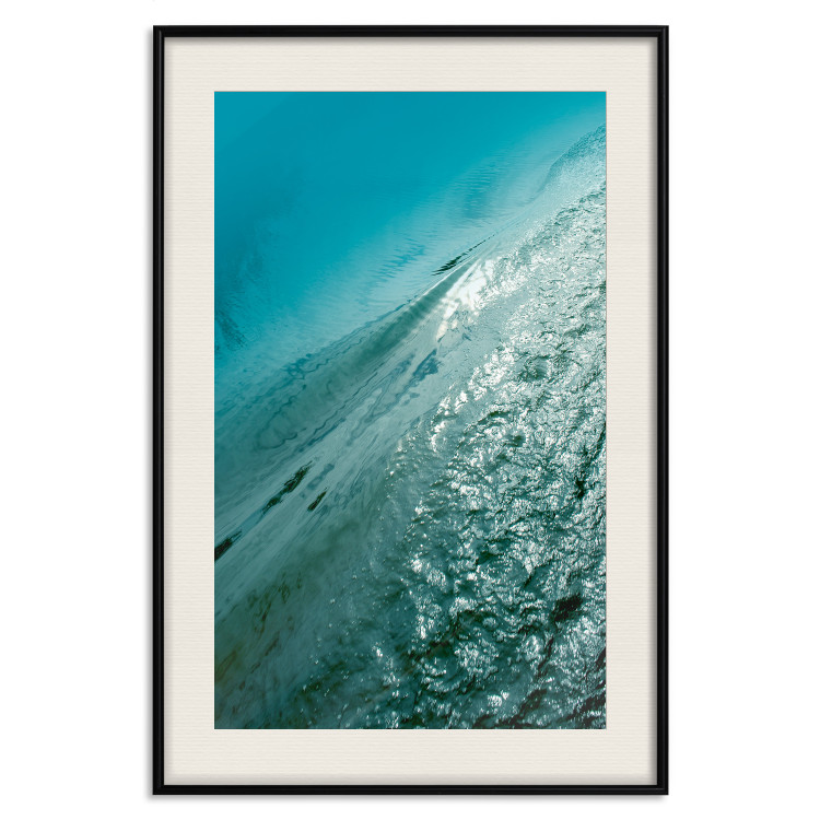Wall Poster Emerald Ocean - landscape of green water with details of a gentle wave 122621 additionalImage 18