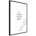 Wall Poster Choose to Keep Going - black English text and footprints 123221 additionalThumb 11