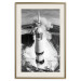 Wall Poster Cosmic Speed - black and white launching rocket against landscape 123521 additionalThumb 19