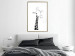 Poster Checkered Giraffe - black giraffe sketch on a contrasting white background 125721 additionalThumb 15