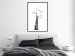 Poster Checkered Giraffe - black giraffe sketch on a contrasting white background 125721 additionalThumb 4