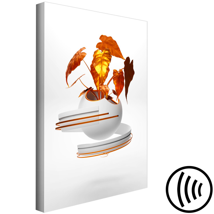 Canvas Print Copper Leaves (1 Part) Vertical 126121 additionalImage 6