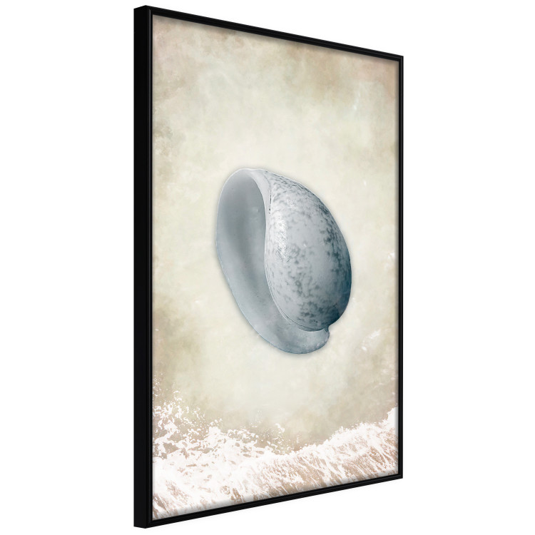 Wall Poster Tide - maritime composition of shell landscape on sand and wave background 127521 additionalImage 13