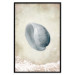 Wall Poster Tide - maritime composition of shell landscape on sand and wave background 127521 additionalThumb 18