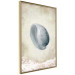 Wall Poster Tide - maritime composition of shell landscape on sand and wave background 127521 additionalThumb 12