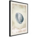 Wall Poster Tide - maritime composition of shell landscape on sand and wave background 127521 additionalThumb 2