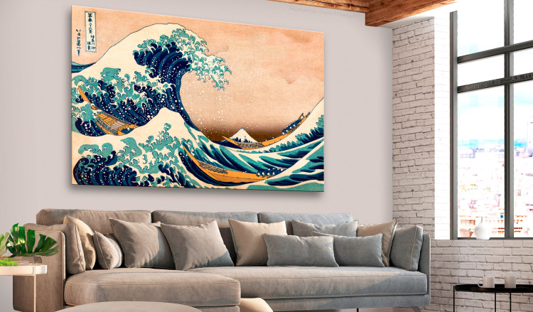 Large canvas print The Great Wave off Kanagaw [Large Format] 128621 additionalImage 6