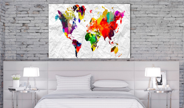 Large canvas print World on Paper [Large Format] 128721 additionalImage 6