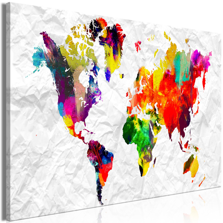 Large canvas print World on Paper [Large Format] 128721 additionalImage 3