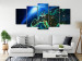 Canvas Print Blue Planet (5-part) wide - world seen from space 128821 additionalThumb 3