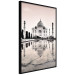 Poster Taj Mahal - monochromatic architecture of building and reflections in water 129721 additionalThumb 11