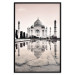 Poster Taj Mahal - monochromatic architecture of building and reflections in water 129721 additionalThumb 18