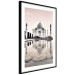 Poster Taj Mahal - monochromatic architecture of building and reflections in water 129721 additionalThumb 6