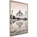 Poster Taj Mahal - monochromatic architecture of building and reflections in water 129721 additionalThumb 12
