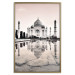 Poster Taj Mahal - monochromatic architecture of building and reflections in water 129721 additionalThumb 21