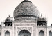 Poster Taj Mahal - monochromatic architecture of building and reflections in water 129721 additionalThumb 12