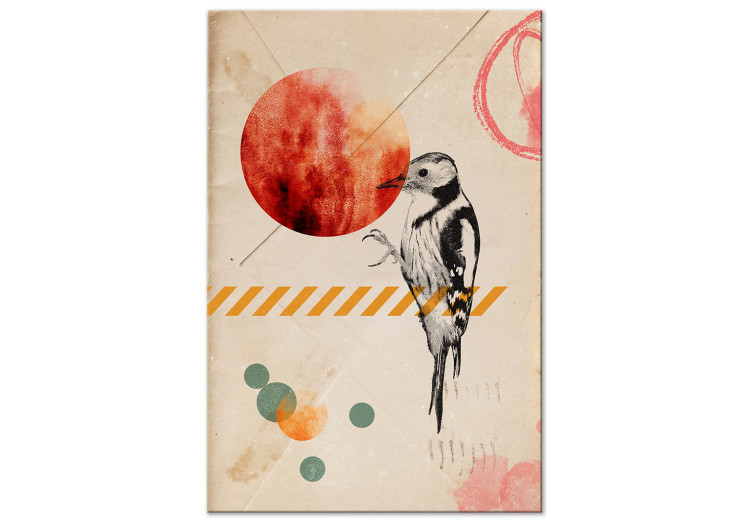 Canvas Print Bird Mail (1 Part) Vertical 131621
