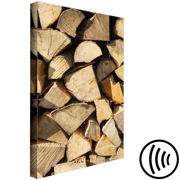 Canvas Beauty of Wood (1-piece) Vertical - landscape of multiple pieces of wood 131721 additionalImage 6