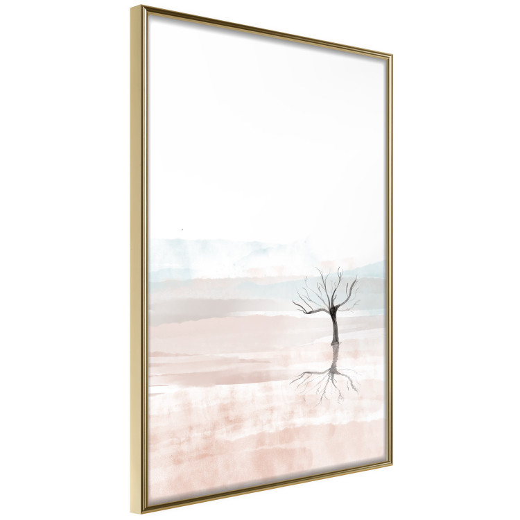 Wall Poster Watercolor Landscape - composition of a landscape of a black leafless tree 137921 additionalImage 8