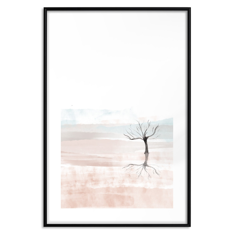 Wall Poster Watercolor Landscape - composition of a landscape of a black leafless tree 137921 additionalImage 19