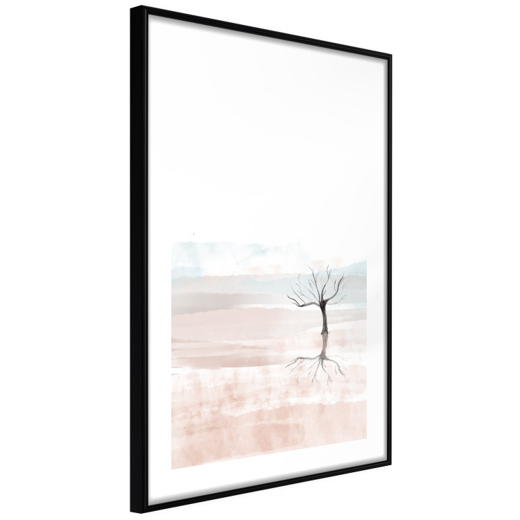 Wall Poster Watercolor Landscape - composition of a landscape of a black leafless tree 137921 additionalImage 4