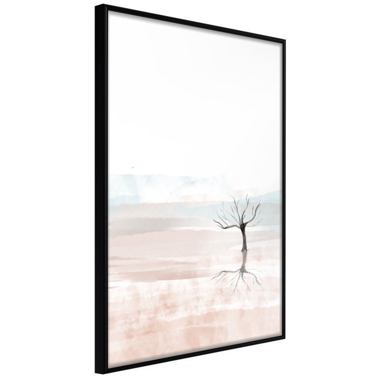 Wall Poster Watercolor Landscape - composition of a landscape of a black leafless tree 137921 additionalImage 3