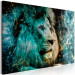 Canvas Blue King (1-piece) Wide - lion and gilded abstraction in the background 138221 additionalThumb 2