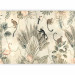 Photo Wallpaper Fauna and Flora Jungle - a composition maintained in shades of gray 138821 additionalThumb 1
