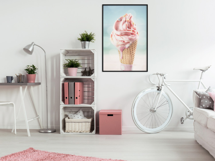 Poster The Taste of Summer - Sweet Ice Cream in Pastel Colors on the Sea and Beach 144121 additionalImage 12