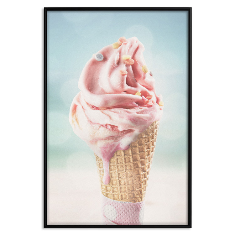 Poster The Taste of Summer - Sweet Ice Cream in Pastel Colors on the Sea and Beach 144121 additionalImage 20