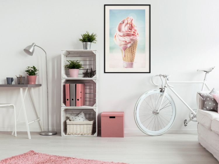 Poster The Taste of Summer - Sweet Ice Cream in Pastel Colors on the Sea and Beach 144121 additionalImage 15