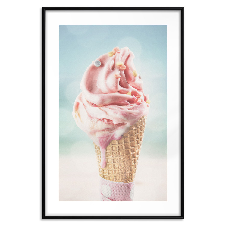 Poster The Taste of Summer - Sweet Ice Cream in Pastel Colors on the Sea and Beach 144121 additionalImage 25